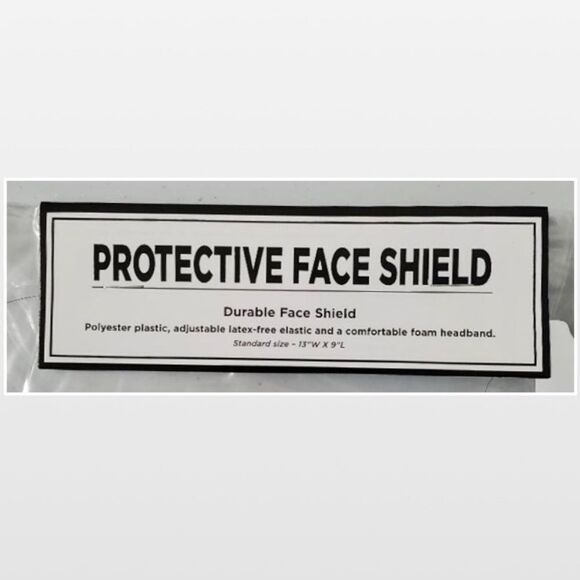 3 New Face Shields Clear Plastic PPE - Picture 4 of 13